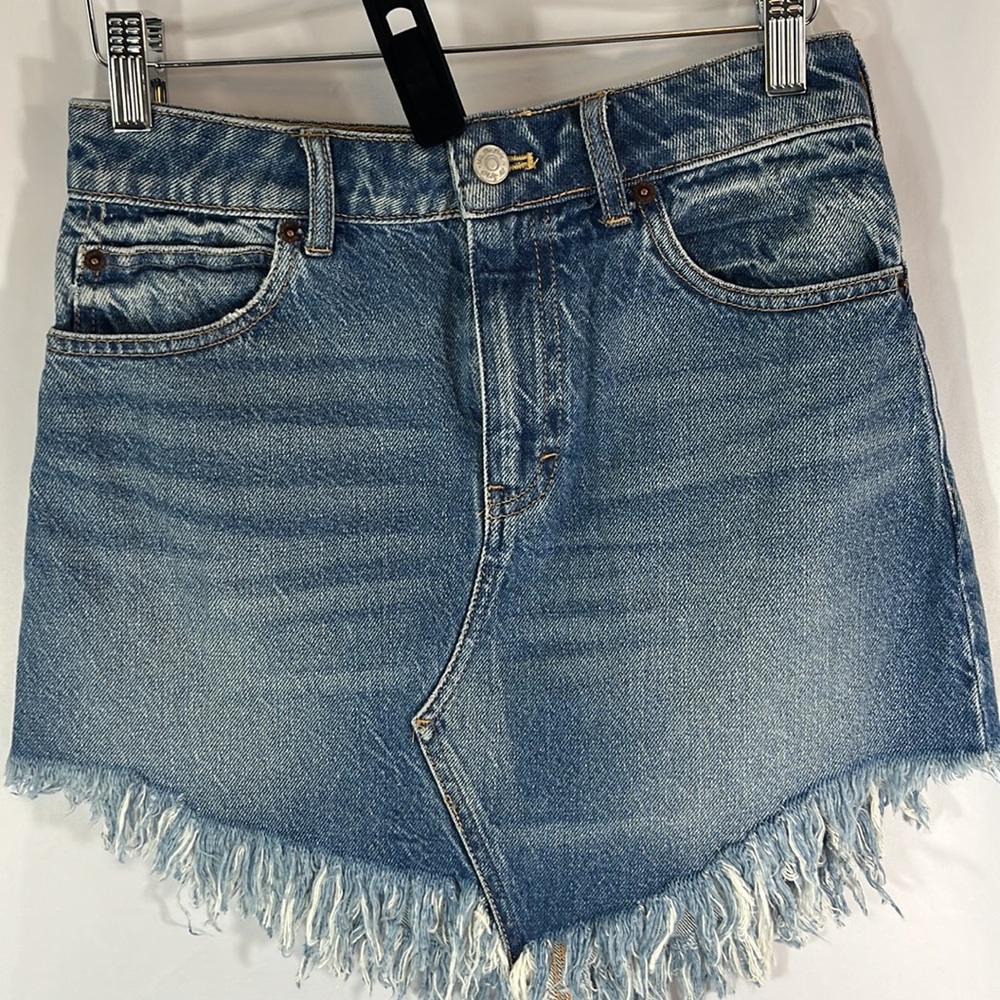 Free People We the Free Denim Skirt Size 24 NWT